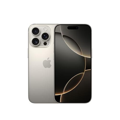 Apple iPhone 16 Pro 256 GB: 5G Mobile phone with Apple Intelligence, Camera Control, 4K 120 fps Dolby Vision and a Huge Leap in Battery Life. Works with AirPods; Natural Titanium