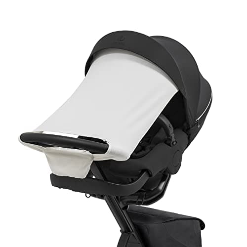 Stokke Xplory X Sun Shade Sail Light Grey - Protects Baby from the Direct Sun - Lightweight, Easy to Attach to Pram - Made of Water Resistant Materials and Textiles with UPF 50+