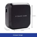 Brother PT-P710BT, Monochrom, Etikettendrucker, P-Touch Cube Plus, Etikettierer, Verbindbar (PC und Bluetooth), Schwarz, 6.1 x 11.5 x 11.5 cm - 6