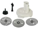 Moulinex Accesorios XF383110 - Accesorio cortador de 3 discos, eje rotación, tapa con doble tubo, color blanco para Cuisine Companion y Cuisine iCompanion, fácil de guardar - 4