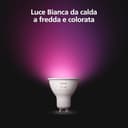 Philips Hue White and Color Ambiance, Faretto LED Smart GU10, Luce Bianca e Colorata, 400lm, Compatibile con Bluetooth, controllo vocale con Alexa, Apple Home e Google Assistant, pack da 5 - 4