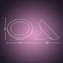 Philips Hue White & Color Ambiance Bloom Tischleuchte (500 lm), dimmbare Tischleuchte für das Hue Lichtsystem mit 16 Mio. Farben, smarte Lichtsteuerung über Sprache oder App, weiß - 3