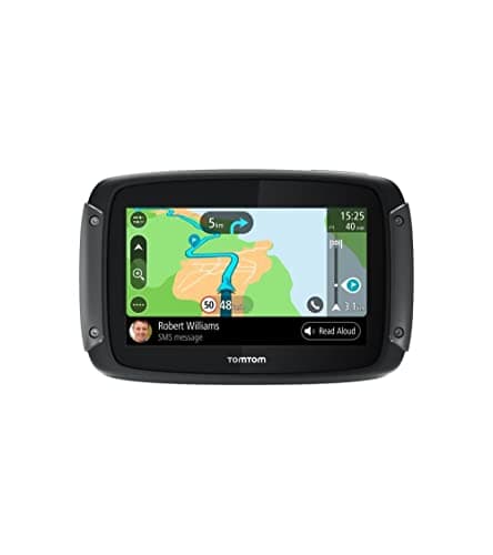 TomTom - Navigatore Rider 500 Touchscreen 4,3” per Auto/Moto Impermeabile con Slot MicroSD Wi-Fi Mappe Europa 45 Paesi + Aggiornamento Mappe a Vita