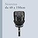 Inglesina Halley Pro, Black, Seggiolino Auto Rotante 360° ISOFIX, da 0 a 12 Anni (40-150 cm), Reclinabile e Traspirante, Omologato ECE R129/03 - 2