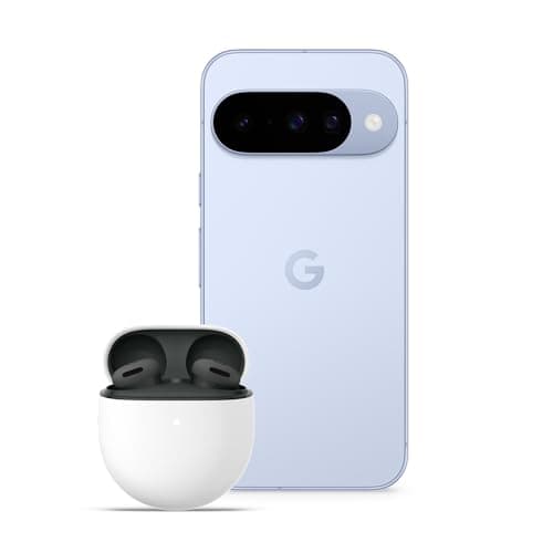 Google Pixel 10 - Unlocked Android Smartphone with Gemini, Advanced Triple Rear Camera, 24+ Hour Battery and 6.3" Actua Display - Frost, 128GB + Buds 2a (Hazel)