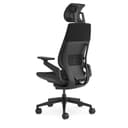 Steelcase Gesture, silla de oficina ergonómica con brazos 360º, sujeción lumbar y reposa cabeza regulables Ónix; Fabricado en Europa - 3