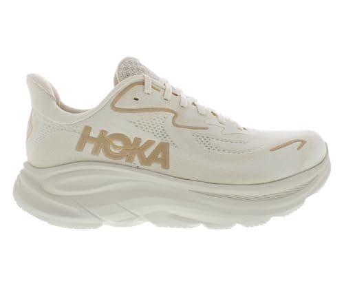 HOKA Clifton 10 Womens Shoes, Vanilla/Birch, 7.5 UK