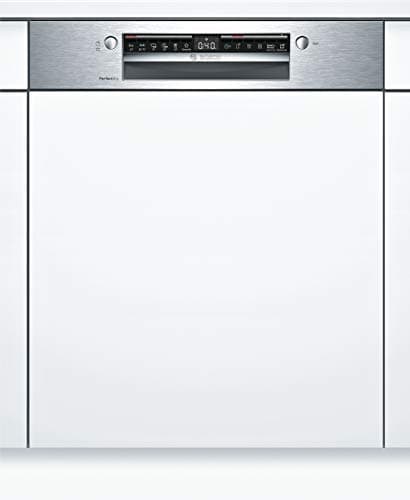 Bosch SMI6ZCS00E Series 6 Smart Dishwasher, Integrated, 60 cm Wide, Cutlery Drawer, Made in Germany, Silence Programme Particularly Quiet, Rackmatic Height-Adjustable Upper Basket, Integrated