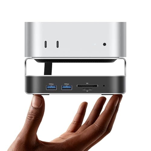VENTION Dock 10-in-1 Mac Mini M4/M4 Pro con DisplayPort 4K@240Hz/144Hz, alluminio Hub con Alloggiamento M.2 NVMe fino a 8TB, 5 x 10Gbps USB-A & USB-C Ports, Lettore SD/TF, Audio 3.5mm