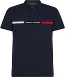 Tommy Hilfiger Herren Poloshirt Kurzarm Chest Insert Regular Fit, Blau (Desert Sky), L - 1
