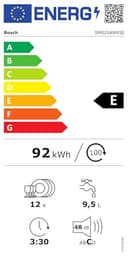 Bosch - Lavavajillas Libre Instalación, 60 cm, Motor EcoSilence, Programación Diferida, Blanco, SMS25AW05E - 8