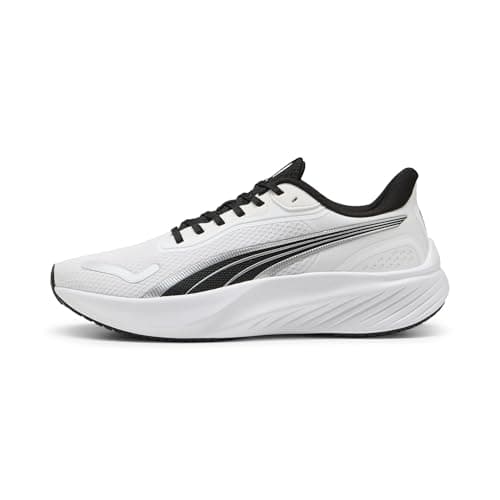 Puma - Pounce Lite, Zapatillas para Correr de Carretera Unisexo, Puma White-Puma Black,