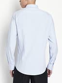 Armani Exchange Camicia da Uomo Slim Fit Oxford Button Up, Light Blue Oxford/7b, XL - 5