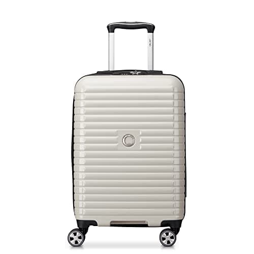 DELSEY PARIS Cruise 3.0 Hardside Expandable Luggage with Spinner Wheels, Glossy Ivory, Carry on 21 Inch, Cruise 3.0 Hardside Expandable Luggage with Spinner Wheels
