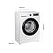 Samsung WW90DG5G34AEEG Washing Machine WW5100D SLIM, 9 kg, Energy Efficiency Class A (-10%), Only 48 cm Deep, Steam Programme, AI Energy Mode, Ecobubble, WiFi, Microplastic Program, AI Wash - 2
