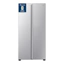 Fridgemaster MS83430ES Freestanding Slim American Side by side Door Fridge Freezer 441L, Total No Frost, Inverter compressor, Silver, 83.2x178.0cm, Energy Rating E - 1