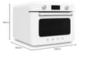 Smeg, Forno Combinato a Vapore da Appoggio COF01WHEU, 10 Funzioni di Cottura, 33 Ricette Automatiche, Serbataio Estraibile, Cottura a Vapore, Funzione Decalcificazione, Potenza 1800W, Bianco - 7