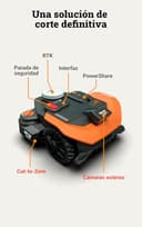 Worx Landroid Vision Cloud WR318E 2WD Robot Cortacésped, Sin Cable Perimetral, hasta 1800 m², (Evitación de Obstáculos con IA, Navegación VSLAM + RTK Cloud, Mapeo Automático) - 5