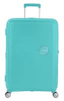 American Tourister Soundbox - Spinner L Erweiterbar Koffer, 77 cm, 97/97/110 L, Blau (Poolside Blue) - 1