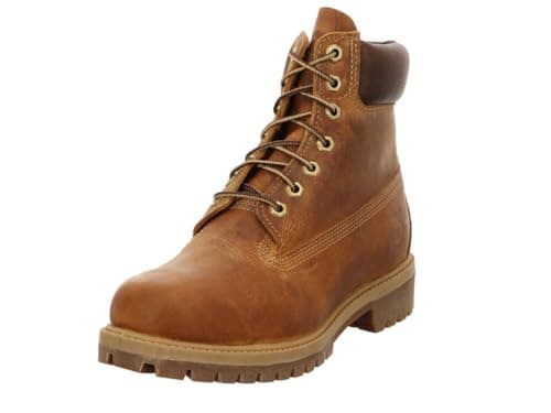 Timberland Heritage 6" Premium Waterproof (Wide Fit) - Stivali Classici Uomo, Marrone (Brown Burnished Full Grain), 44 EU