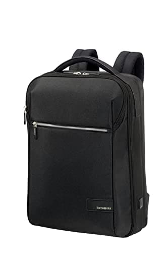 Samsonite LitePoint - mochila para laptop expandible 17.3 pulgadas, 46 cm, 25/31 L, negro (negro)