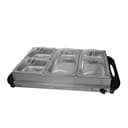 Megachef 93090024M Calentador de Buffet de 4 Secciones, estación Profesional para Calentar Alimentos, Acero Inoxidable fácil de Limpiar, portátil e Ideal para Fiestas, Plata - 2