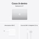 Apple Portatile MacBook Air 13'' con chip M4 (2025): progettato per Apple Intelligence, display Liquid Retina da 13,6'', 24GB di memoria unificata, 512GB di archiviazione SSD, Touch ID; Argento - 6