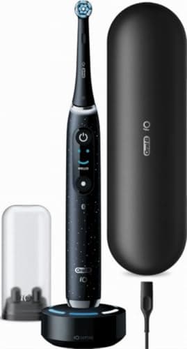 Oral-B iO Series 10 Electric Toothbrush, Connects to Oral-B Mobile App, with iO Magnetic Technology, 3 Tips, Travel Case with Charging Function, Black