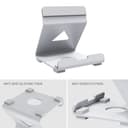 GMUJIAO Supporto per Sony Playstation Portal,Supporto Antiscivolo per Sony Playstation Portal,Gaming Stand Portatile Antiscivolo per Accessori-Bianca - 7