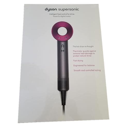 Dyson Supersonic Hair Dryer, Iron/Fuchsia, 5 Styling Attachments