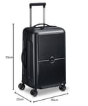 DELSEY Paris - TURENNE - Maleta de Cabina Rígida - 55x35x25 cm - 38 L - S - Negro - 9