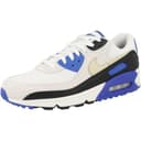 Nike Air MAX 90 Premium, Sneaker Hombre, White Khaki Racer Blue Black, 44 EU - 4