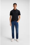 BOSS Mens Passertip Logo-Patch Slim-fit Polo Shirt in Stretch Cotton - 2