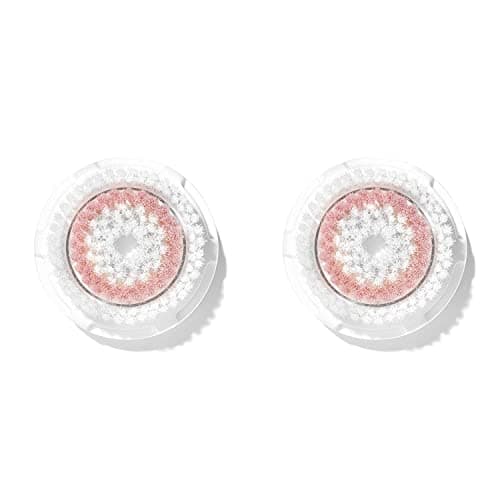 Clarisonic Radiance CLA002-Red2 Facial Cleansing Brush Head Replacement Compatible with Mia 1, Mia 2, Mia Fit, Alpha Fit, Smart Profile Uplift and Alpha Fit X, Pack of 2