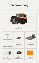 WORX Landroid Vision Cloud WR312E 2WD Mähroboter ohne Begrenzungskabel für 1200 m² (KI-Hinderniserkennung, VSLAM+ RTK Cloud Navigationg, Auto-Mapping, App-Steuerung, Cut-to-Zero) - 8