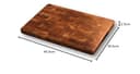Vesta Homes Wooden End Grain Cutting Board/Chopping, Serving Board/Block for Vegetables, Fruits, Cheese and Charcuterie | Natural Acacia Wood | 18 * 12 Inches | Handcrafted in India - 8