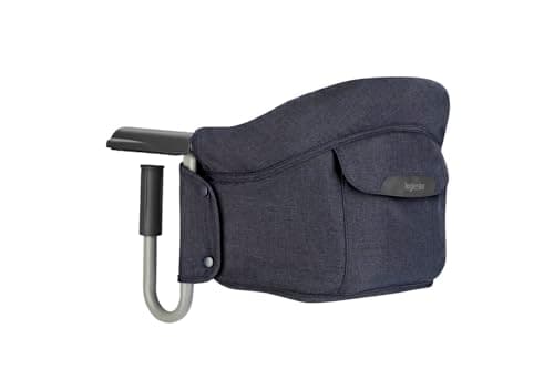 Inglesina Fast Folding Table Seat, Blue (Ocean Navy), Easy to Carry, Washable, Secure Attachment, Up to 15 kg, 35 x 27 x 42 cm