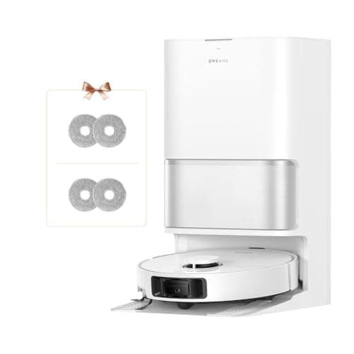 DREAME L10s Ultra Gen 3 Kit Robot Aspirapolvere e Lavapavimenti, Aspirazione da 25.000 Pa, Spazzola Laterale e Moci Estensibili,Stazione di Pulizia Automatica All-in-One,Controllo Vocale e tramite App
