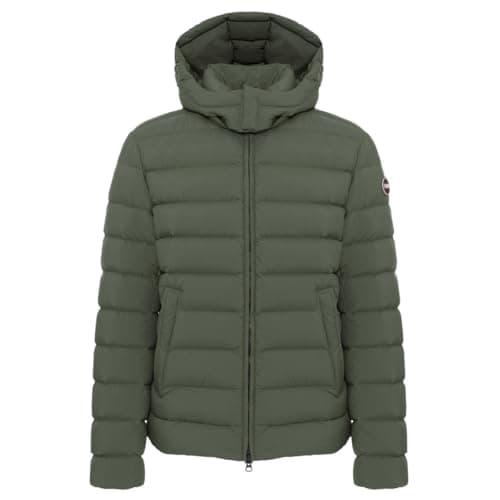 COLMAR Piumino da uomo 1252, Verde scuro, 56