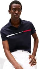 Tommy Hilfiger Herren Poloshirt Kurzarm Chest Insert Regular Fit, Blau (Desert Sky), L - 3