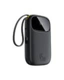 Baseus Powerbank 45W 20000mAh con 2 Cables USB-C Integrados, Power Bank PD3,0 QC4,0 Baterías Externas Carga Rapida, 3 C 1 A, Cargador Portátil para iPhone 17/16/15 Pro MAX, Samsung, Negro - 7