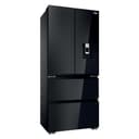 Haier French Series 7 American Fridge Freezer - Obsidian Glass - D Rated - 3