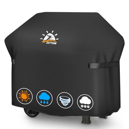 Zettum Funda para Barbacoa de 121 cm - 7138 para Parrilla de Weber Spirit Serie 200, Resistente e Impermeable, Cubierta de Poliuretano para Weber Spirit II 200 Series, Spirit II E210 (121x45x106cm)