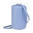 DuDu Borsa Donna Cilindrica in Pelle, Borsa a Tracolla con Catena e Pelle, Borsa a Cilindro Piccola Fashion Elegante con Cerniera Kornblume - 4