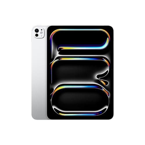 Apple iPad Pro 11'': Chip M4 Progettato per Apple Intelligence, display Ultra Retina XDR, 256GB, fotocamera frontale e posteriore da 12MP, Wi-Fi 6E, un giorno intero di batteria – Argento