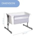 Chicco Next2Me Essential Culla Neonato Fianco Letto, Culla Co-Sleeping, Compatibile con Diversi Letti, Altezza Regolabile, Buona Circolazione dell'Aria, Materasso e Borsa inclusi, 0-6 Mesi, Bianco - 3