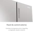 Haier Cube 83 Series 3 HCR3818ENMM - Frigorífico 4 Puertas, Display LED, Función Cooling y Freezing, 467L, Tiradores Integrados, Total No Frost, Ancho 83cm, Motor Inverter, Luz LED, Inox - 6