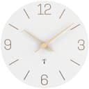 Warminn Funkuhr MDF Holz Wanduhr Ohne TickgeräUsche Lautlos 30cm Quarz Batterie Groß Einfach zu Lesen für Zimmer Zuhause KüChe Schlafzimmer Büro Schule - 1