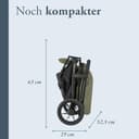 Inglesina Zenit 2 Kinderwagen, Sequoia Green, Kompakt und Leicht, Bis 22 kg, Rückenlehne 170° Verstellbar, Räder mit Federung, Breiter Sitz, Exklusive Amazon - 4