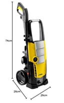 Lavor Idropulitrice ad Acqua Fredda GALAXY 150 2100W, Pressione 150 bar max, Portata 450 l/h max, con Spazzola Rotante e Accessorio Lava Patio - 6